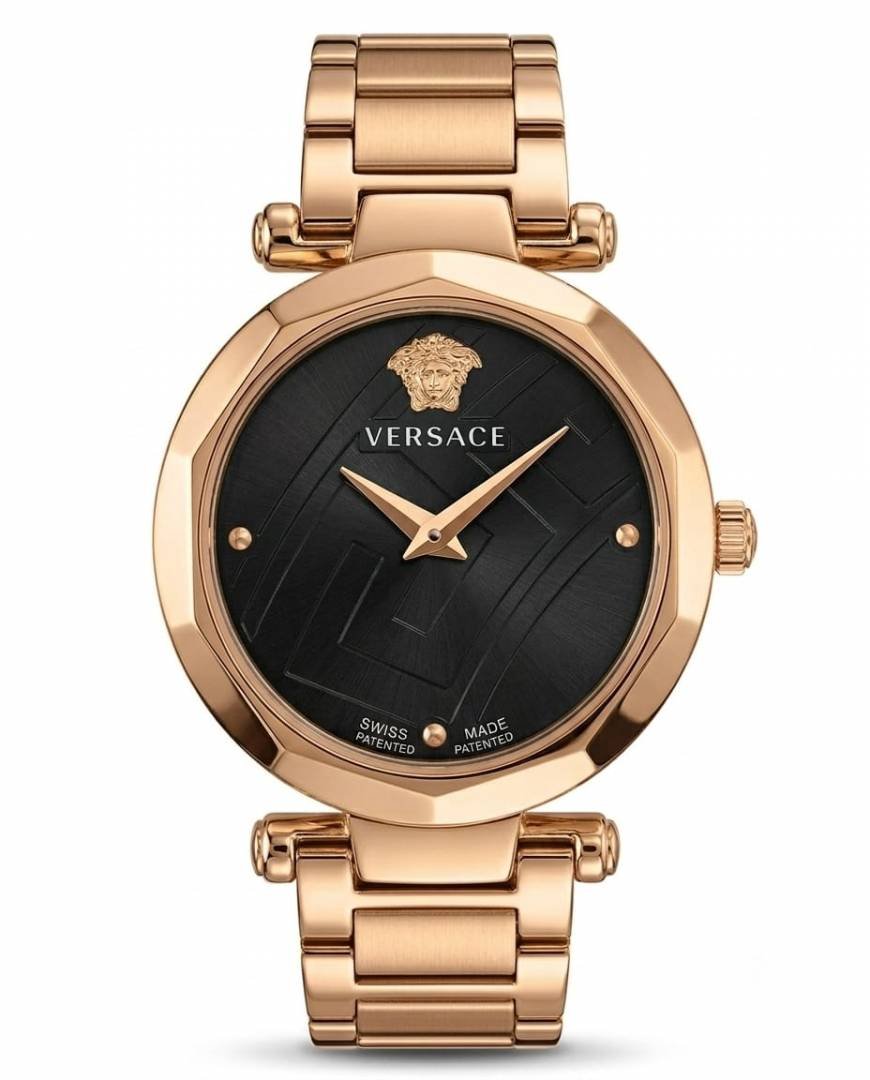 Versace_e heritage rose gold black dail