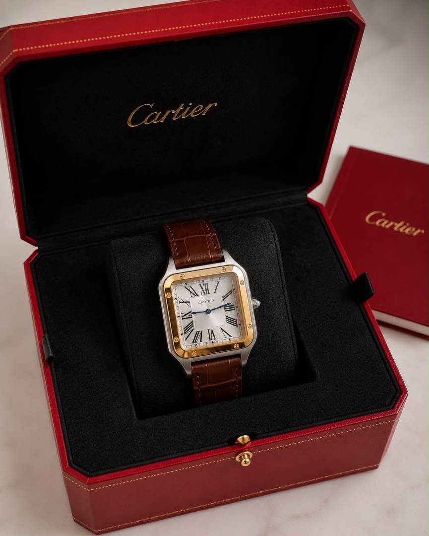 CARTIE ER SANTOS LEATHER BROWN SILVER ROSE PREMIUM LEATHER 863 Main image