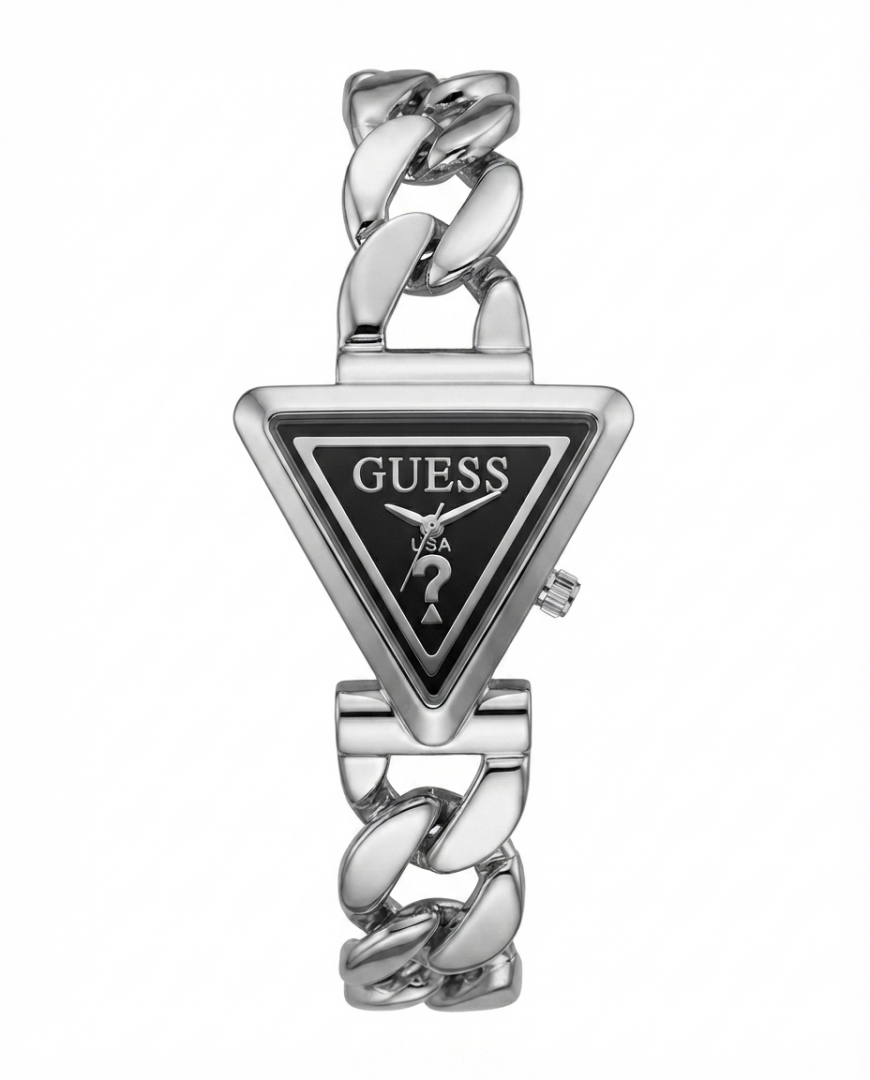 Guess USA Silver Black Dial