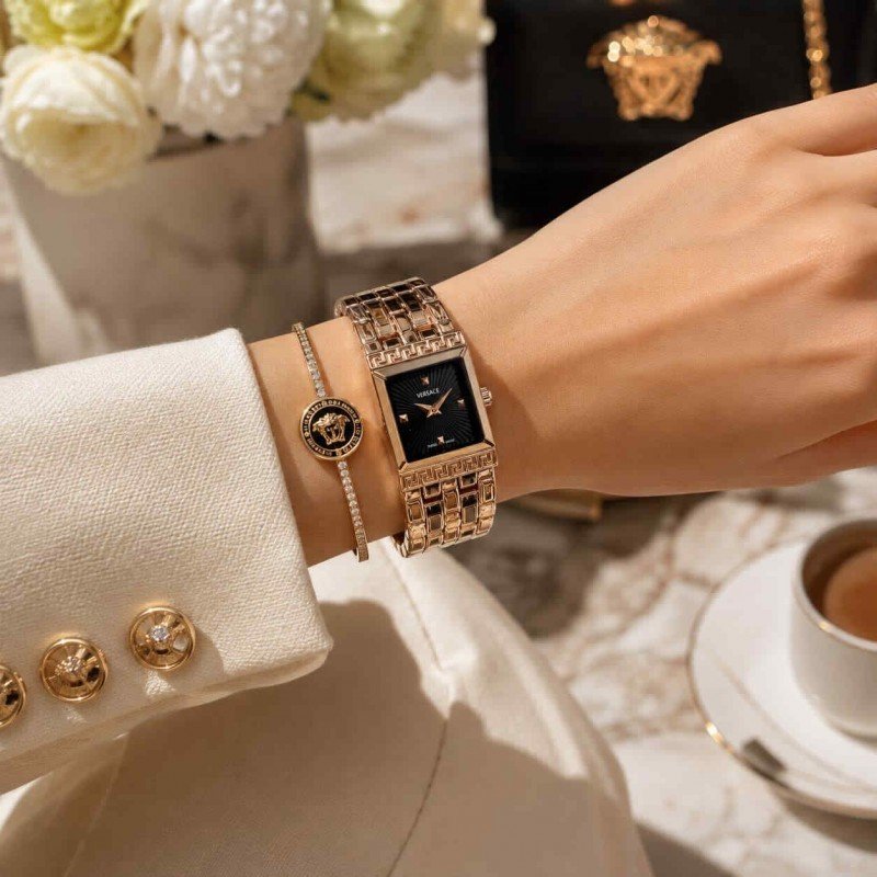 VERSACE_LADIES_ROSE-BLACK Main image