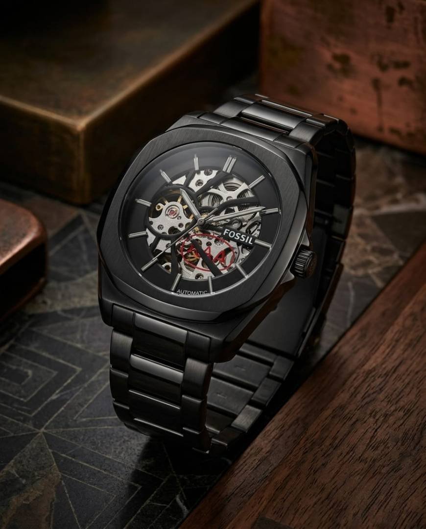 Fossi_il Automatic Skeleton full black Main image
