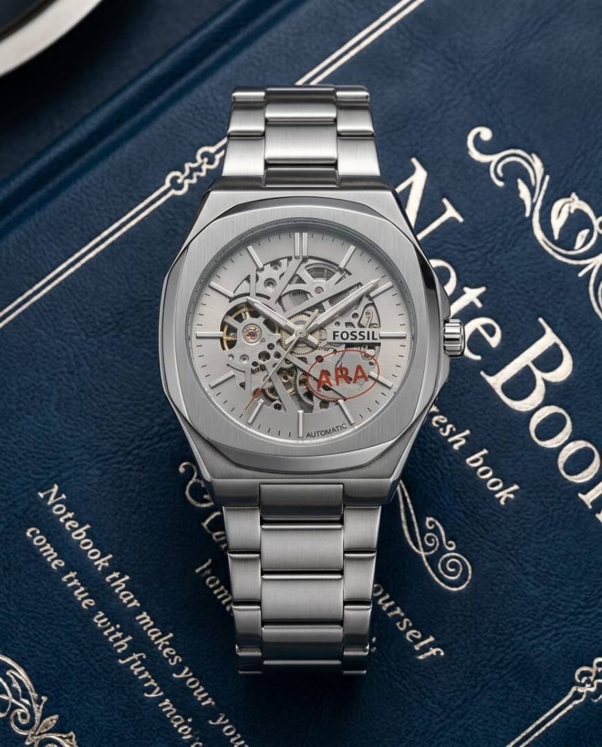 Fossi_il Automatic Skeleton silver light gray Main image