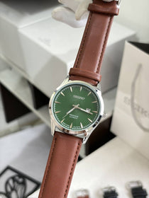 SEIK O PRESAGE LEATHER QUARTZ 933