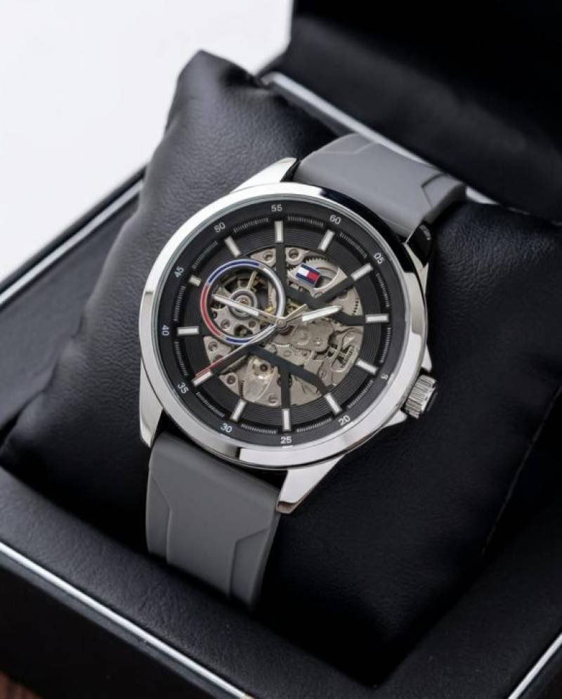 TOMMY HILFIGE SILICON SKELETON GREY SILVER 989