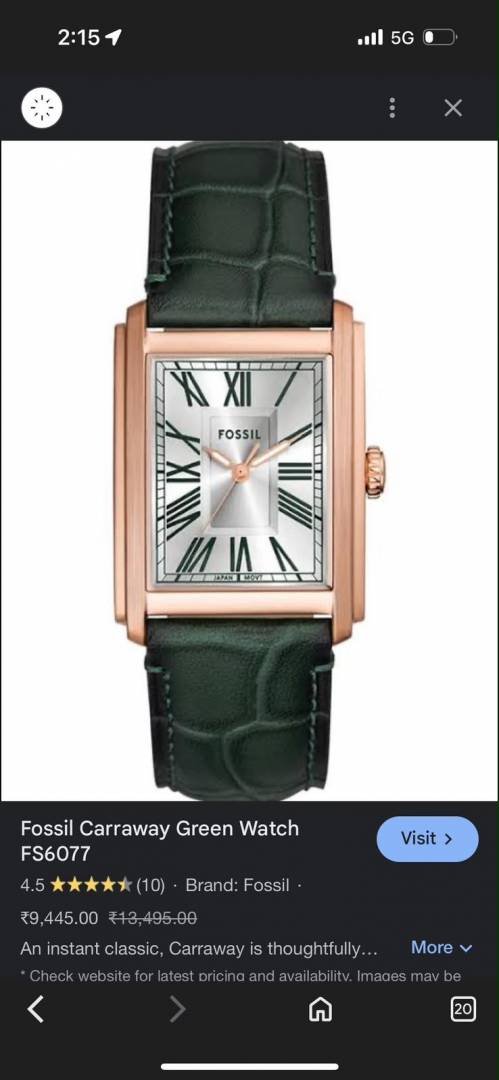 FOSSIIL TANK OLD MONEY FOR MENS 1004