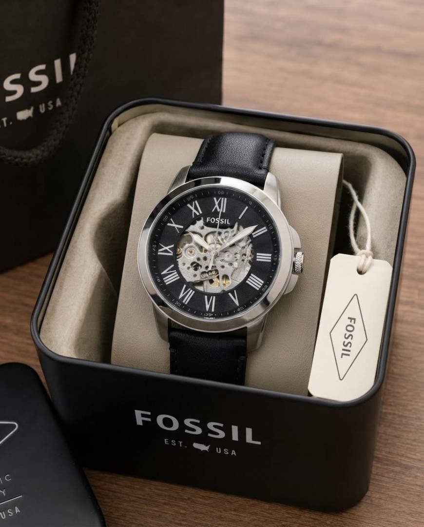 Fossii_l Grant Automatic black silver Black Main image