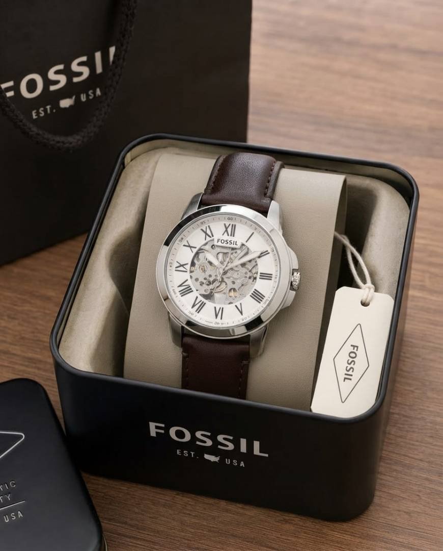 Fossii_l Grant Automatic brown silver white Main image