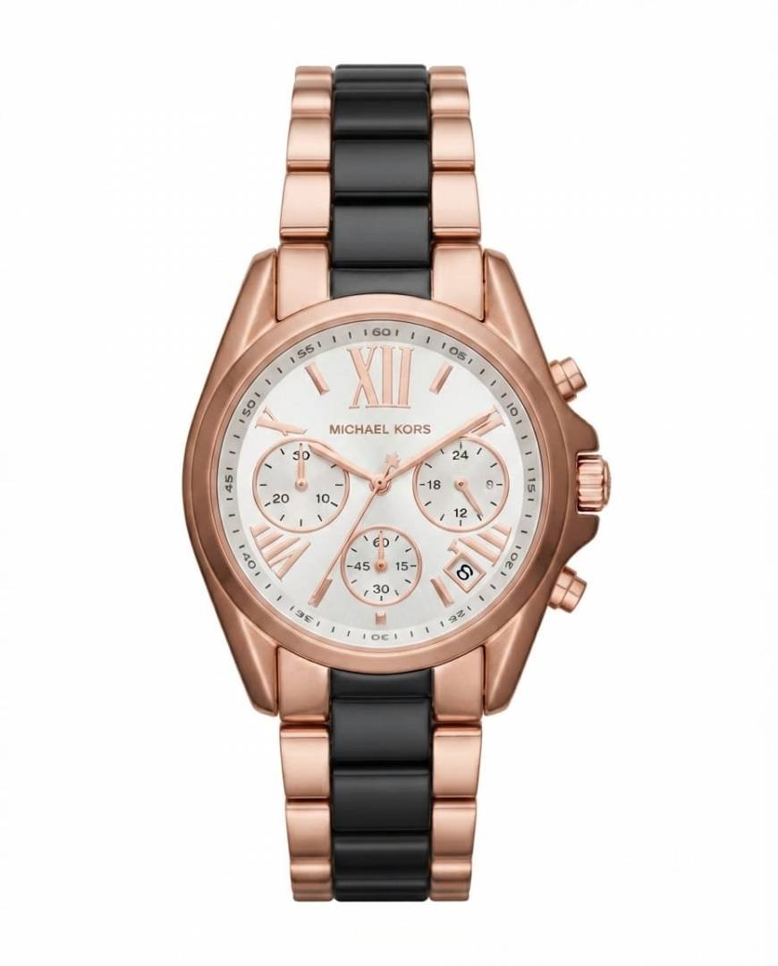 Michea_l kors bradshaw  two tone  black White Dial