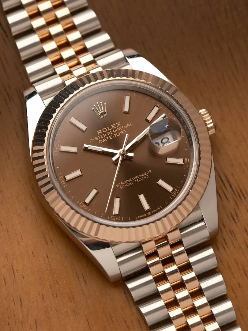 Rolee_x Oyster Perpetual Date Just 2Ton-Copper-Brown