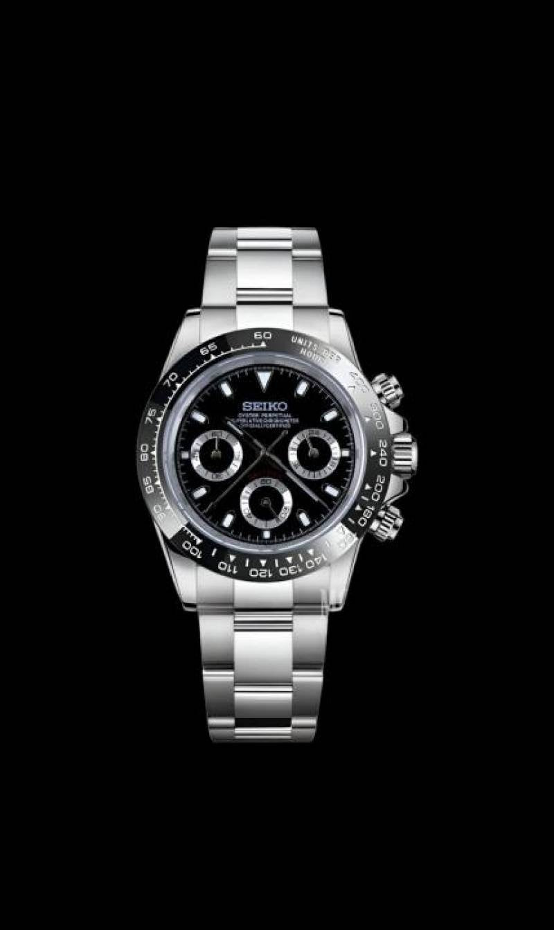 SEIK O  MOD DAYTONA MOD BLACK PANDA 1030 Main image