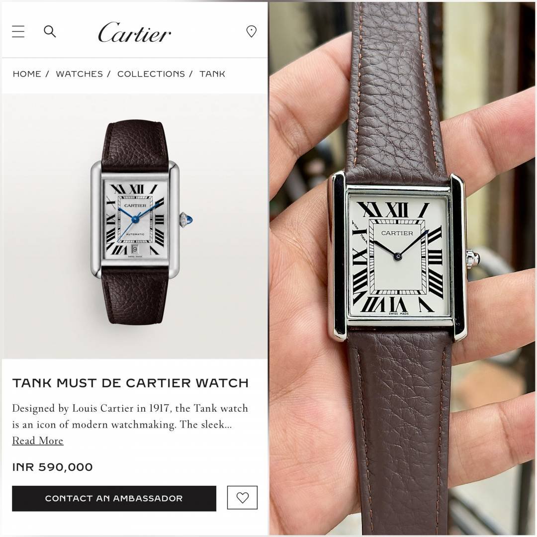 Cartie er tank must de cartie leather brown WC 2046 Main image