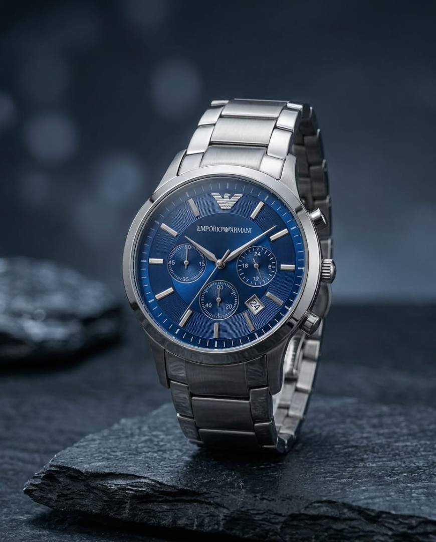 Emporio Armaan_i Classic Silver-Blue Main image