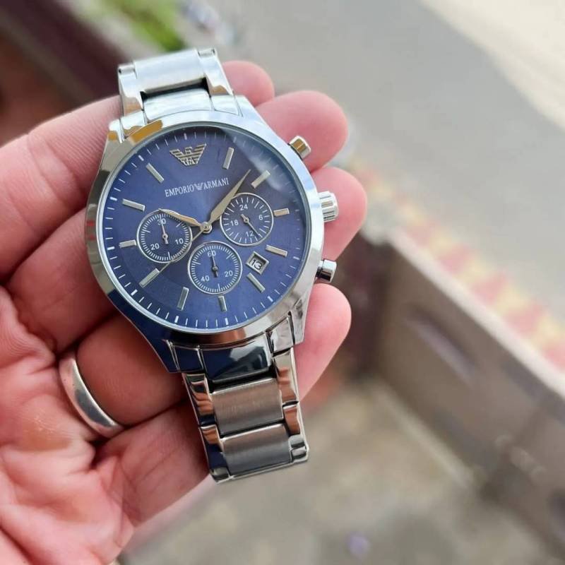 EMPORI O ARMA I SILVER BLUE CLASSIC CHRONOGRAPH 304 Main image
