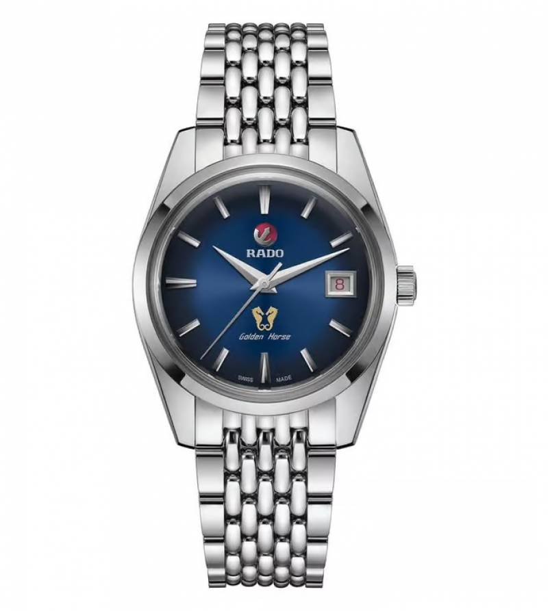 RAD DO CAPTAIN COOK GOLDEN HORSE AUTOMATIC SILVER BLUE  624 Main image