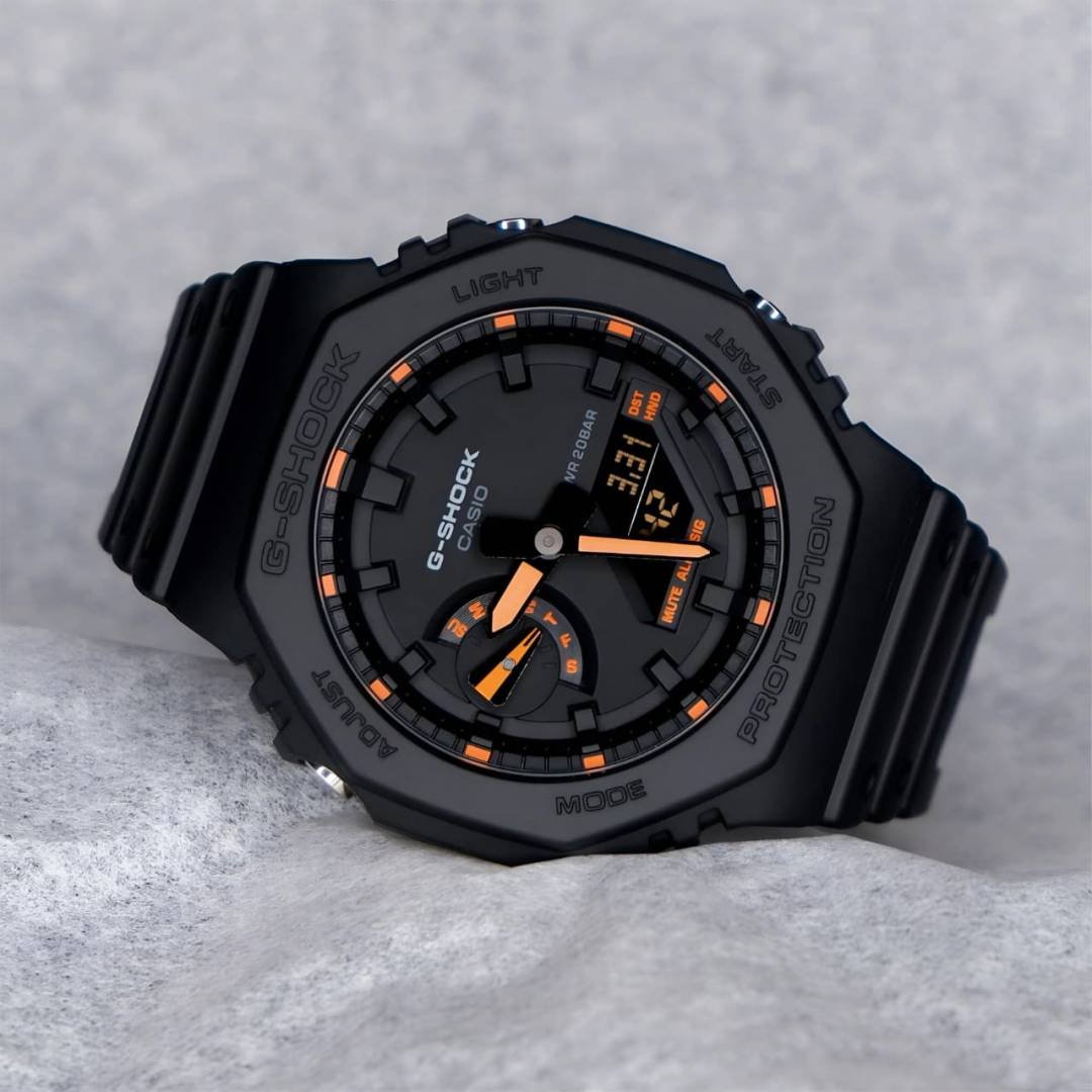 Casio g shock ga2100 black and orange Main image