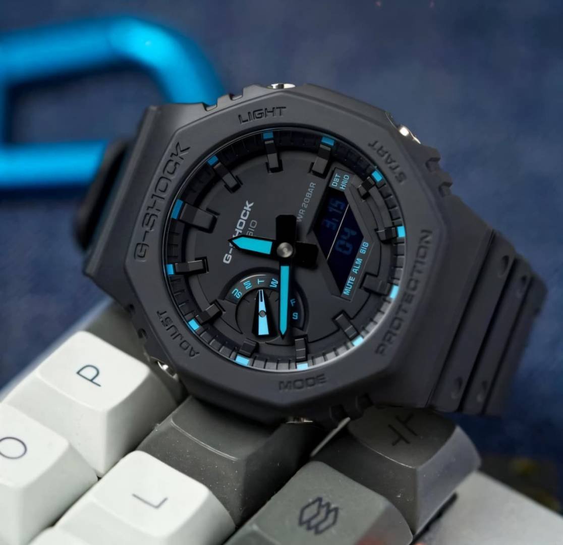 Casio g shock ga2100 black and blue Main image