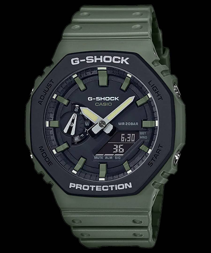 Casio G Shock Ga2100 full green Main image
