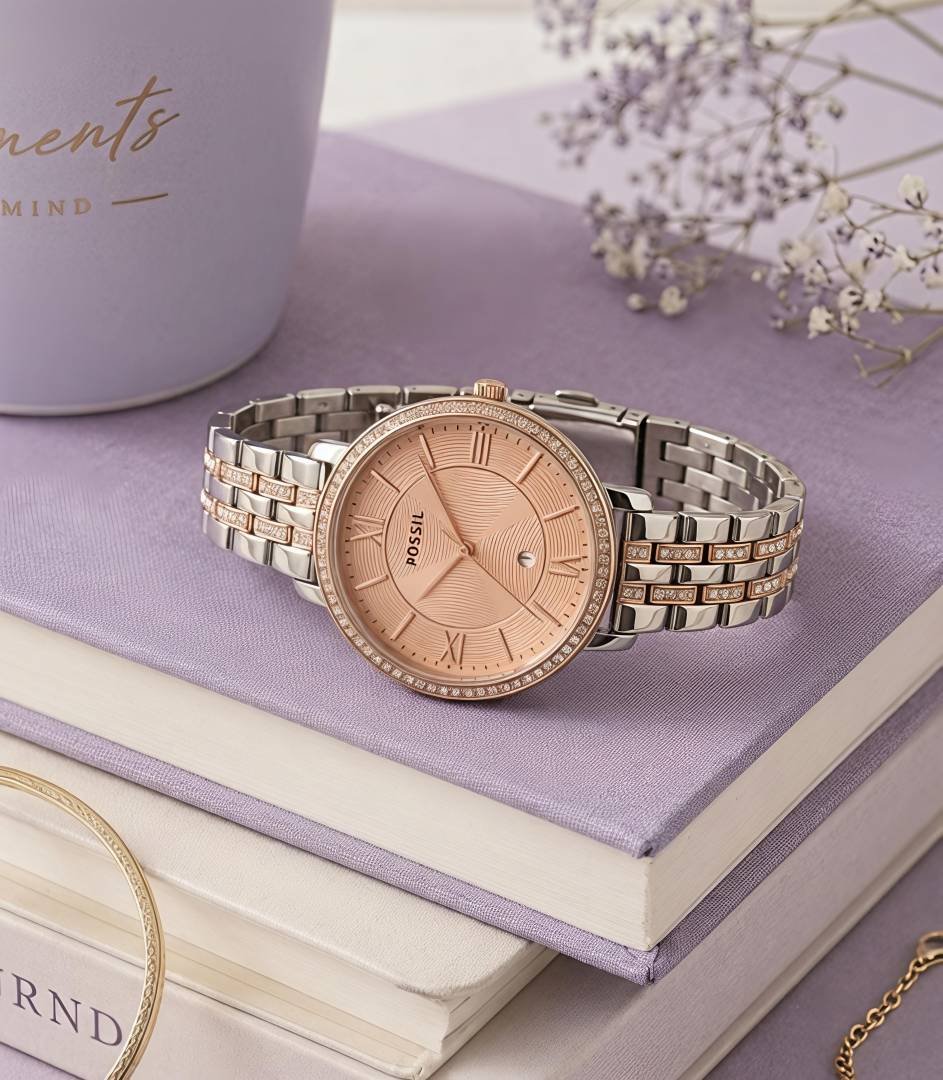 Fossii_l Jacqueline 2Ton Rose Gold Pink Main image