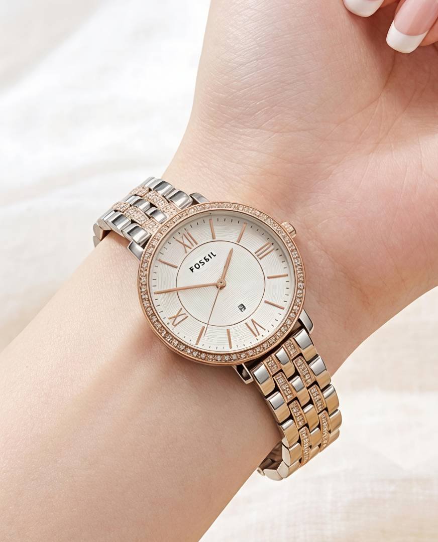 Fossii_l Jacqueline 2Ton Rose Gold White Main image