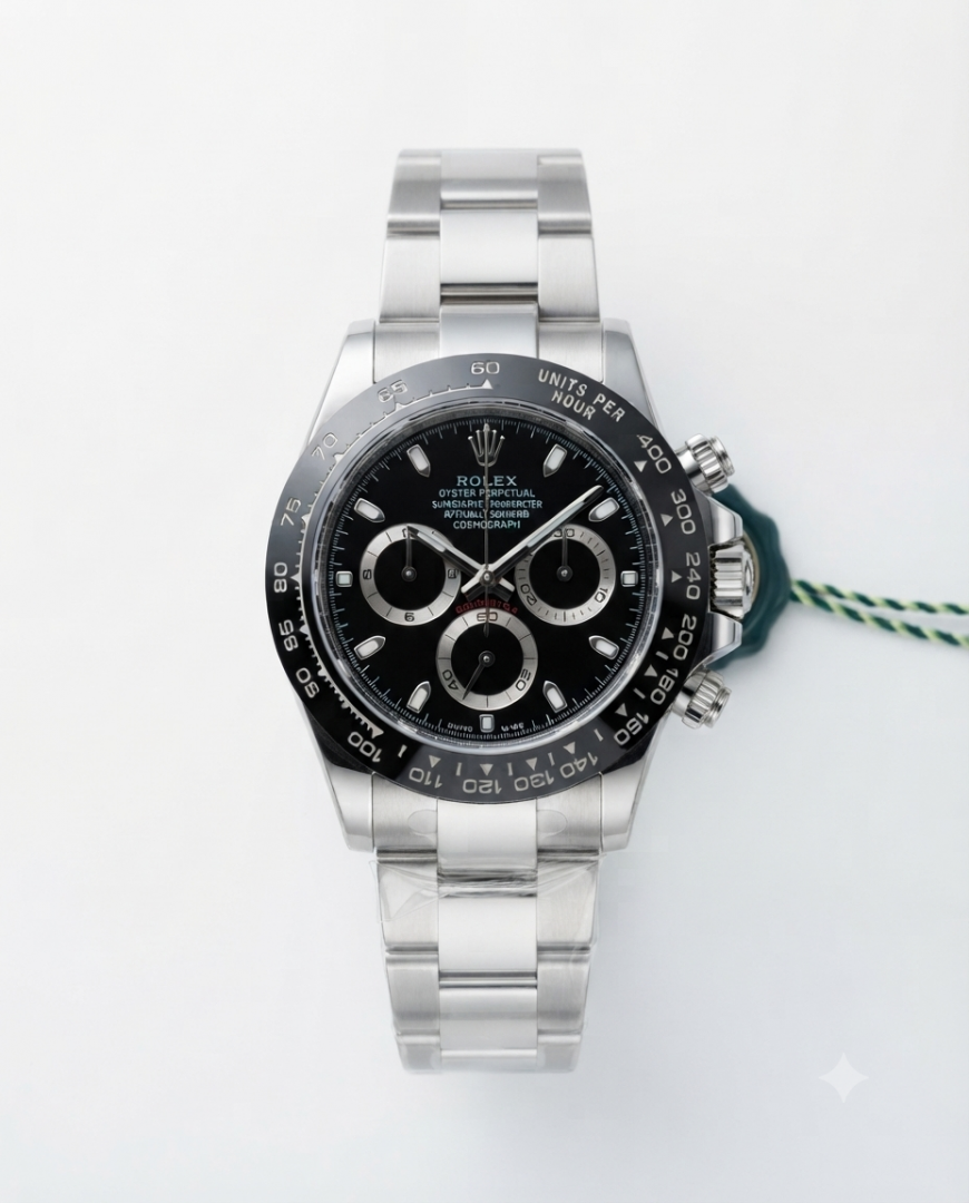 Rolee_x Daytona chronograph Silver Full Dial