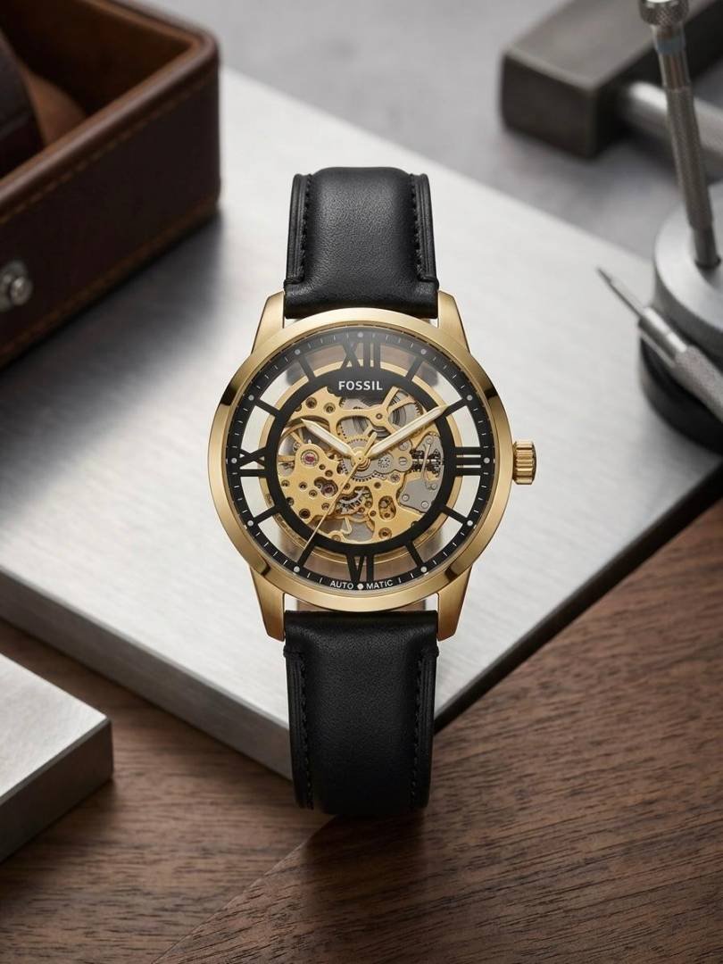 Fossiilll Townsman Leather Automatic Watch 489