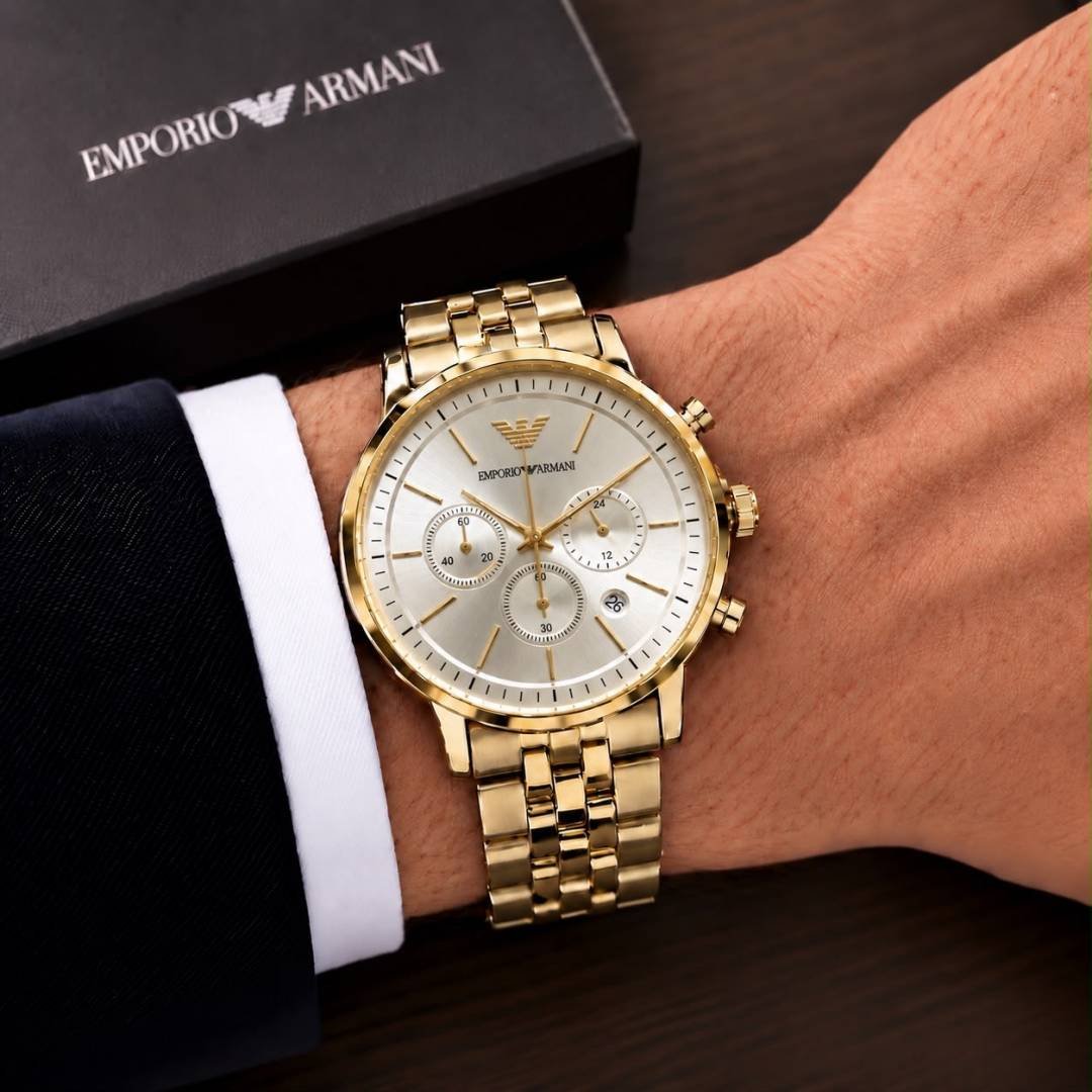 Emporio Armaani Watch gold-white WC 2102