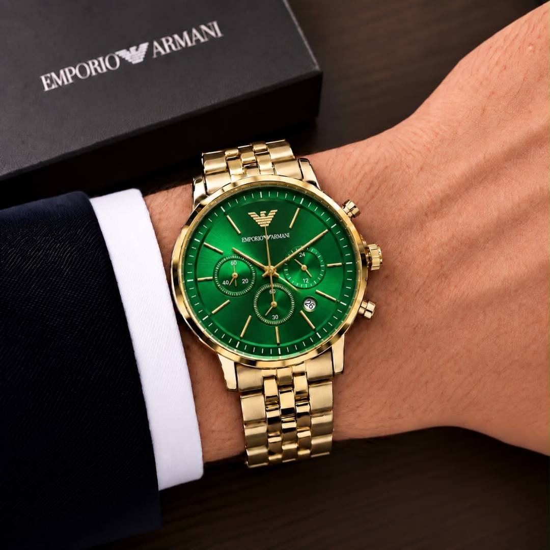 Emporio Armaani gold -green WC 2106