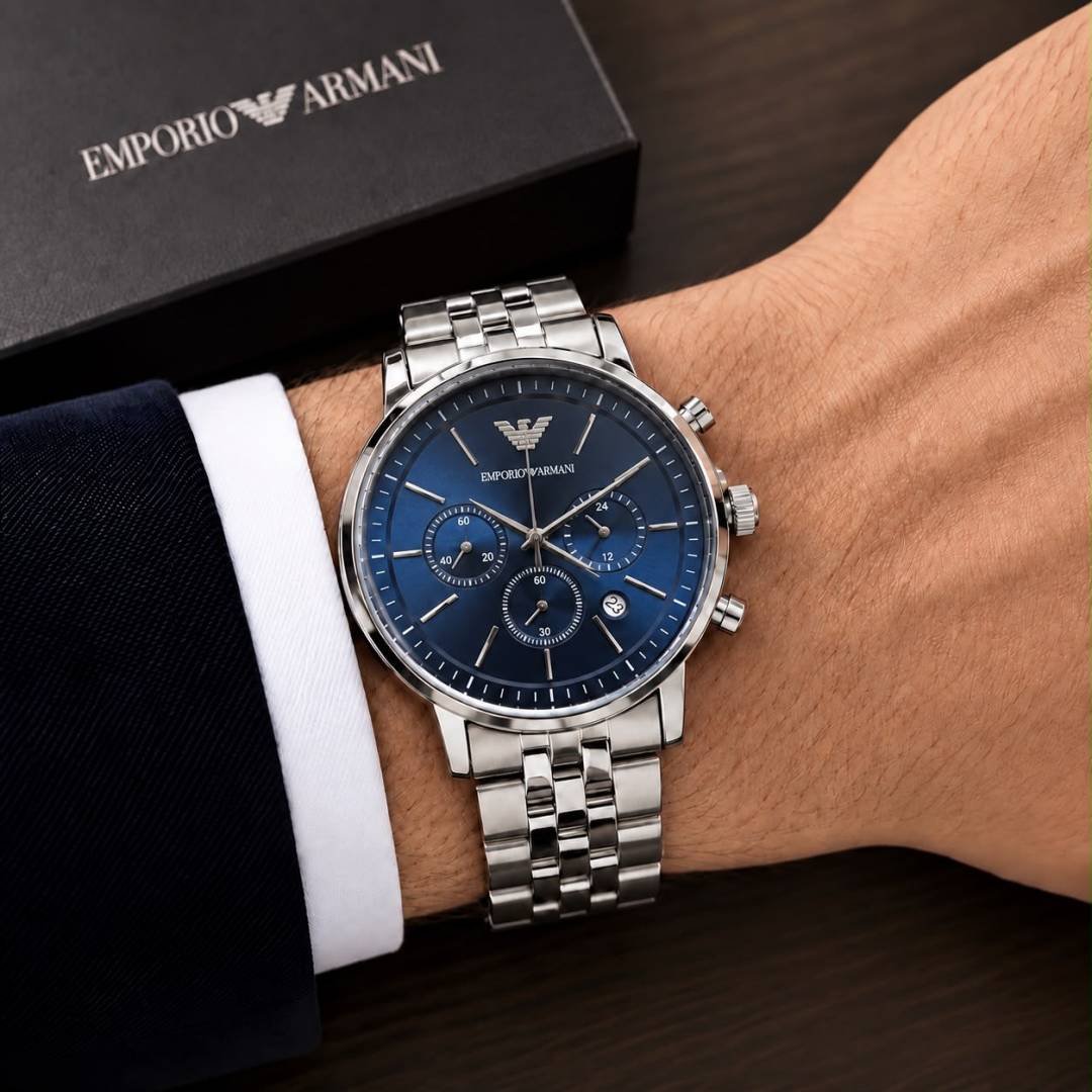 Emporio Armaani sliver-blue WC 2113