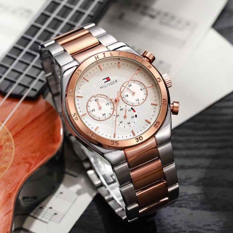 TOMMY_CRONOGRAPH_ROSE-TT-WHITE Main image
