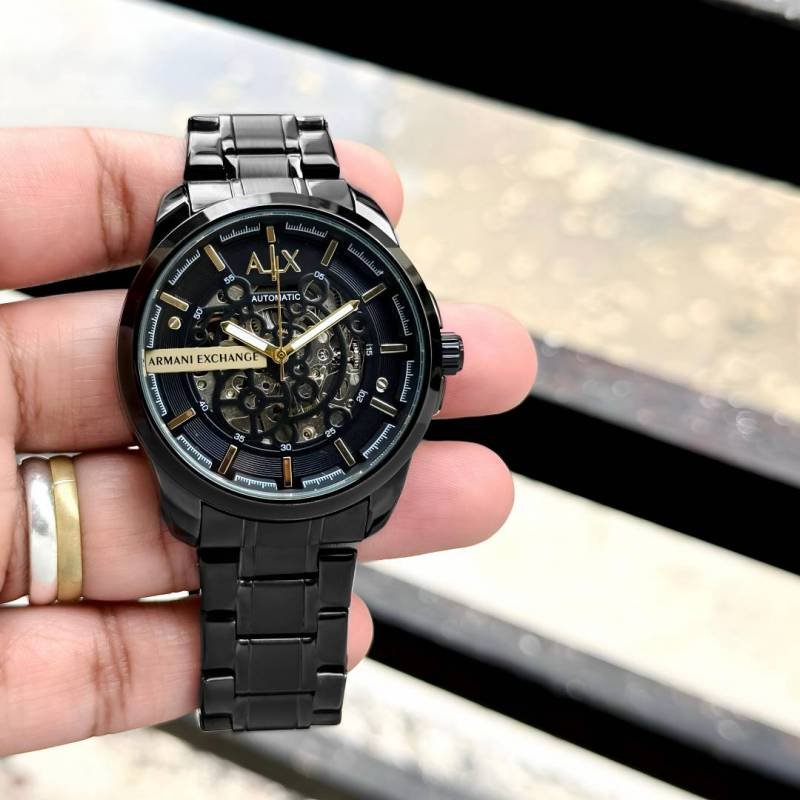 Exchange Armaann_i Ax2418 Hampton Automatic full black and gold Main image