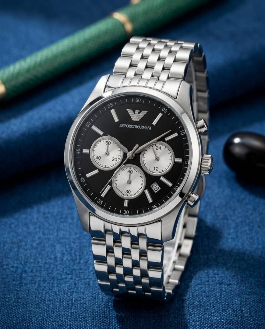 Emporio Armaan_i AR11581 Chronograph Silver Black Main image