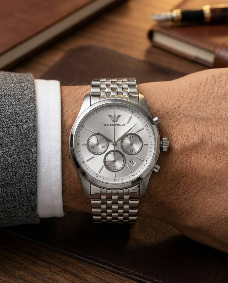 Emporio Armaan_i AR11581 Chronograph Silver-White Main image