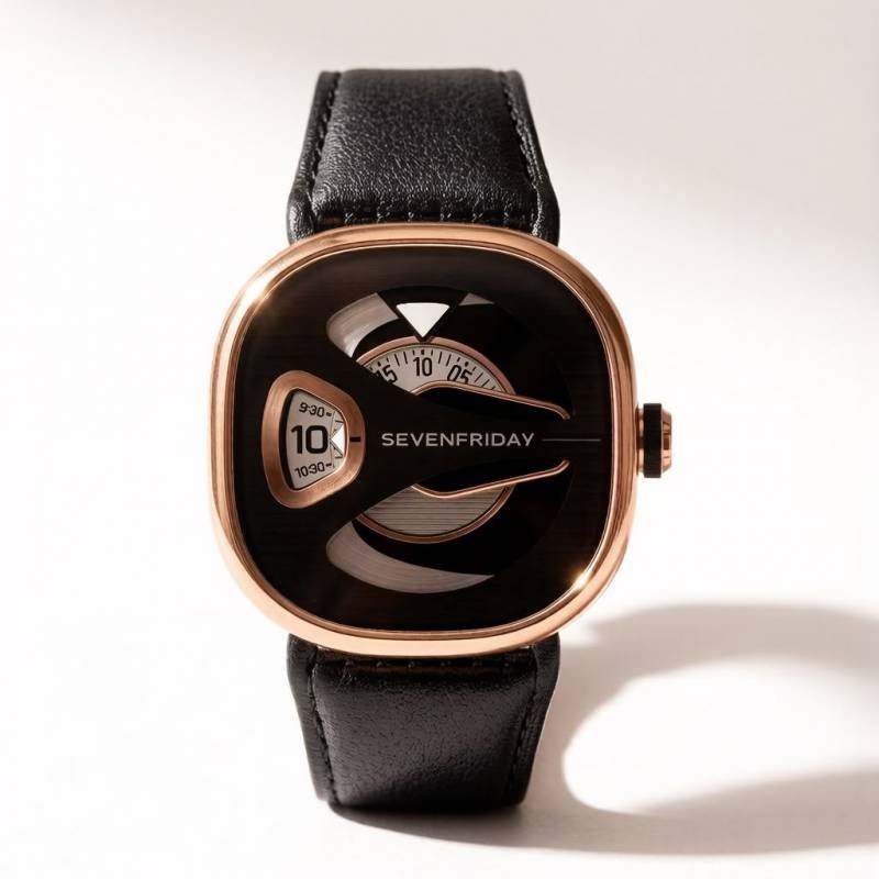 Seven Friday M-Series Square Black Copper Black Dial