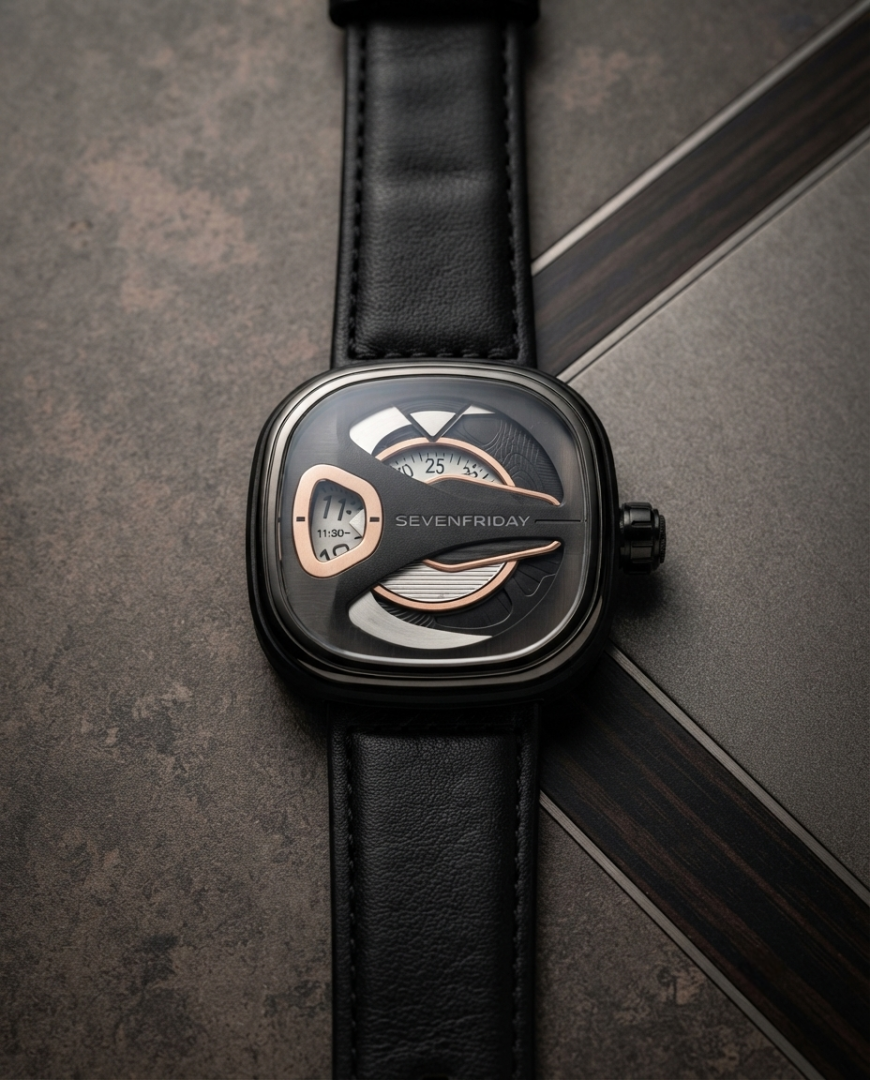 Seven Friday M-Series Square Black Dial