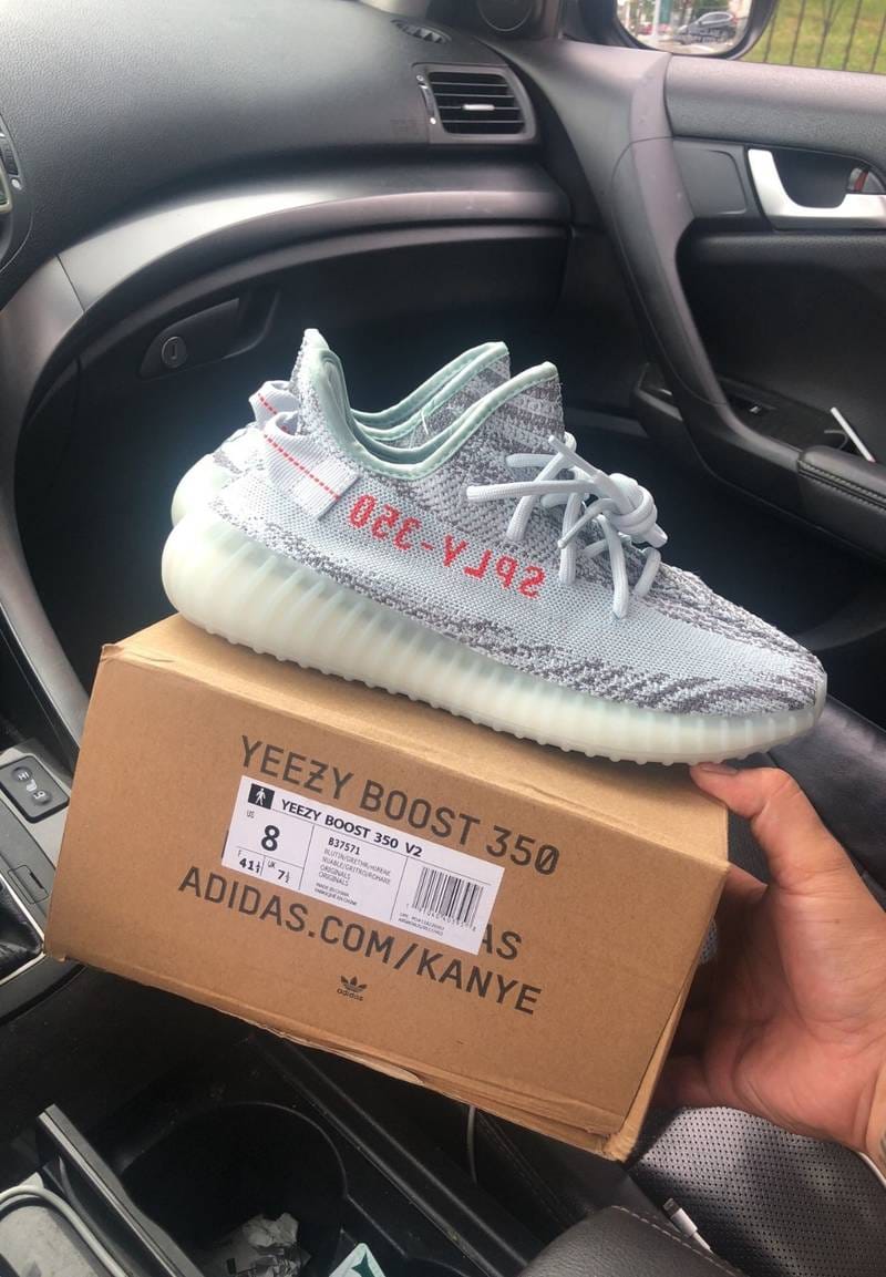 Adidas Yeezy Boost 350 V2 Blue Tint Semi UA with Full Kit Accessories Main image