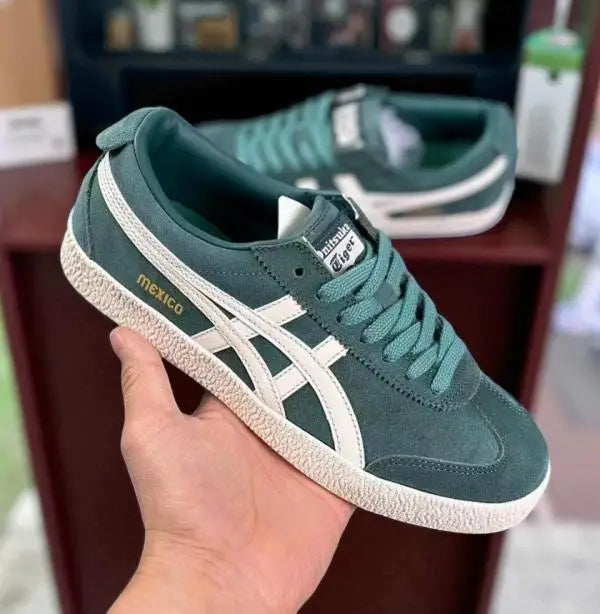 Onitsuk_a Tiger Mexico Delegation - Pine GreenCream  Retro 1968 Heritage (D-1995)