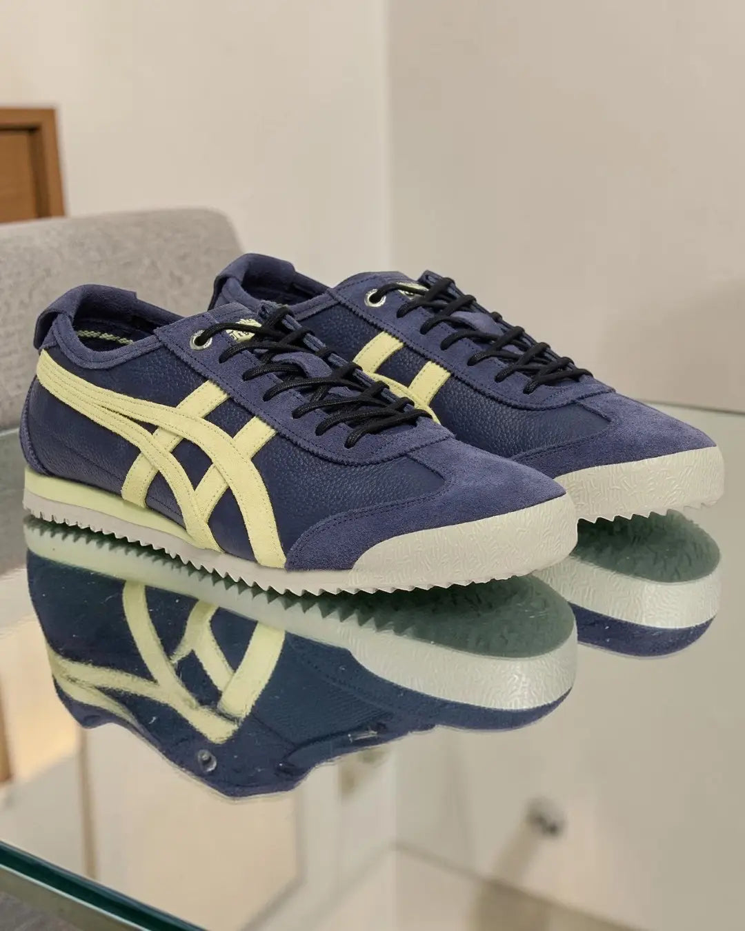 Onitsuka Tiger Mexico 66 SD VIN Peacoat Wheat Yellow 7A Premium Mens Sneakers D-2088 Main image
