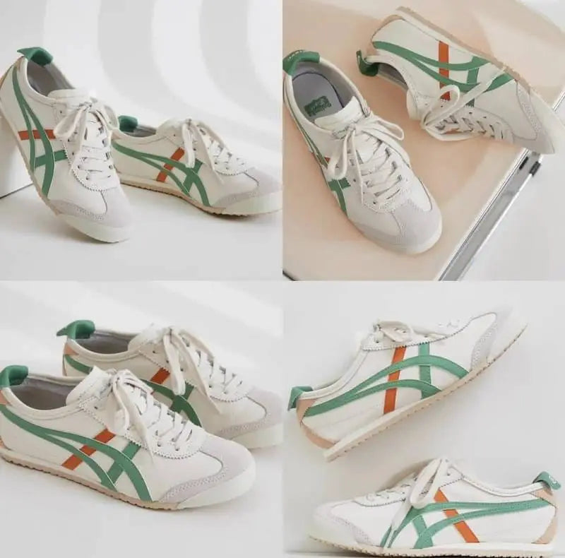 Onitsuka Tiger Mexico 66 Cream Green Orange  Mens 7A Premium First Copy D-1840 Main image