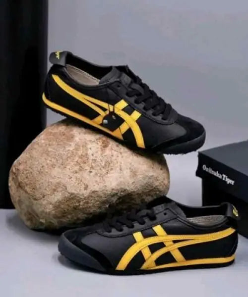 Onitsuk_a Tiger Mexico 66 Black Yellow Sneakers for Girls (D-2016) Main image