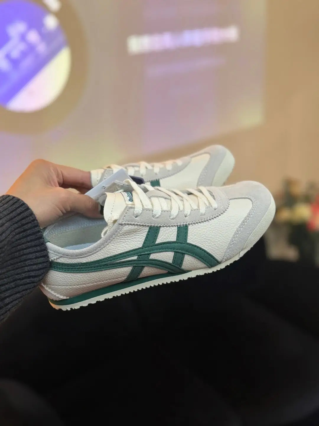 Onitsuka Tiger Mexico 66 Vintage - WhitePale Green  Mens First Copy Main image