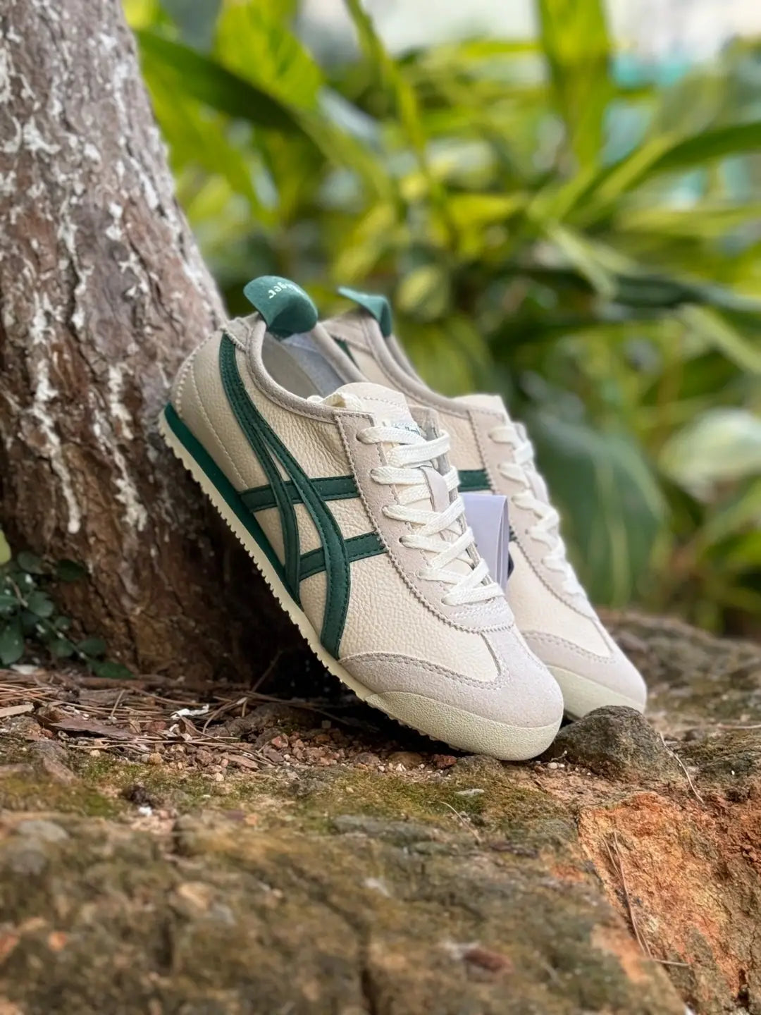 Onitsuka Tiger Mexico 66 Vintage - WhitePale Green  Mens First Copy Secondary image
