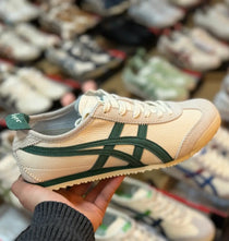 Onitsuka Tiger Mexico 66 Vintage White Pale Green Girls D-1897