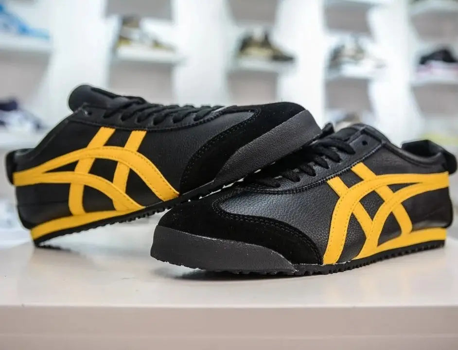 Onitsuka Tiger Mexico 66 BlackYellow  Mens Premium First Copy Sneakers D-1911