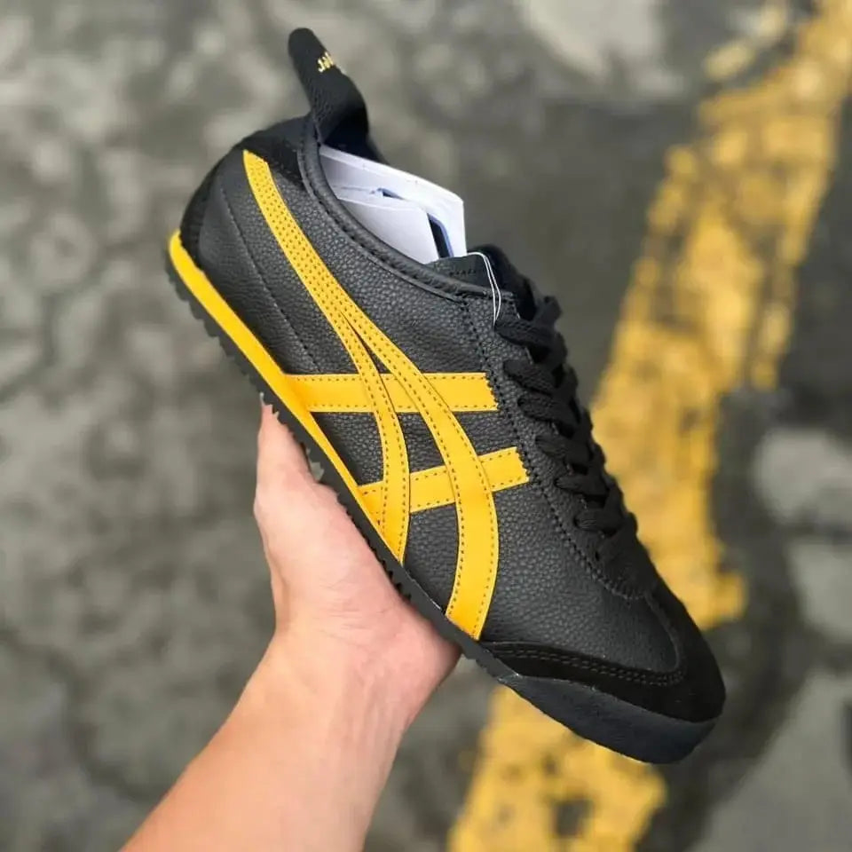 Onitsuka Tiger Mexico 66 BlackYellow  Mens Premium First Copy Sneakers D-1911 Secondary image