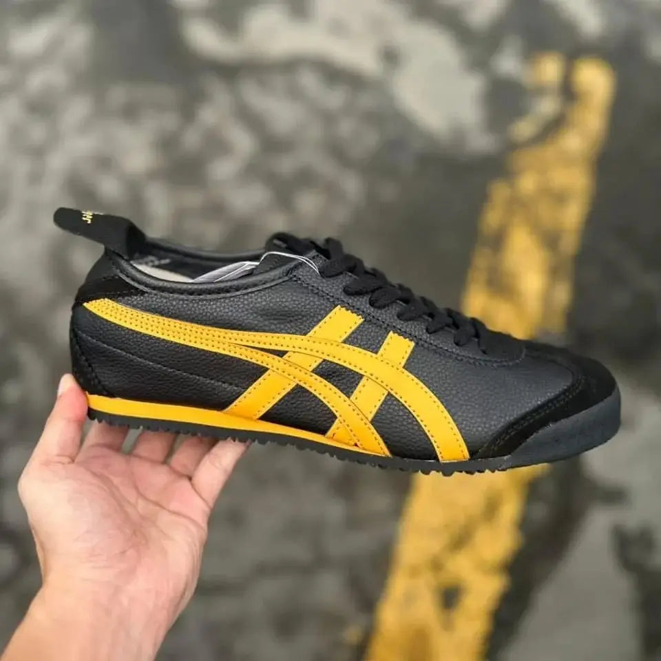 Onitsuka Tiger Mexico 66 BlackYellow  Mens Premium First Copy Sneakers D-1911 Main image