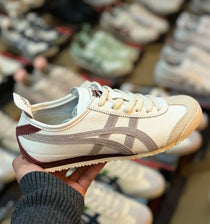 Onitsuka Tiger Mexico 66 Grey White Burgundy Mens Premium D-1912