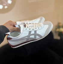 Onitsuka Tiger Mexico 66 Grey White Burgundy Mens Premium D-1912