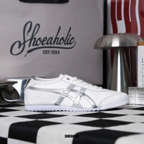 Onitsuka Tiger Mexico 66 White Silver Mens Chrome Sneakers D-1877