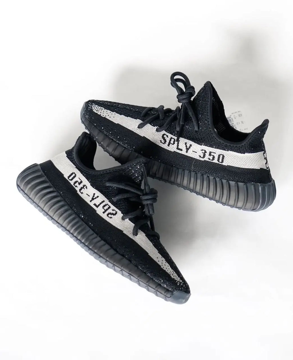 Adidas Yeezy 350 V2 CORE BLACK WHITE OREO SEMI UA With OG ACCESSORIES