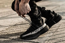 Adidas Yeezy 350 V2 CORE BLACK WHITE OREO SEMI UA With OG ACCESSORIES